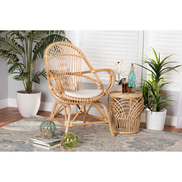 Small deals rattan armchair